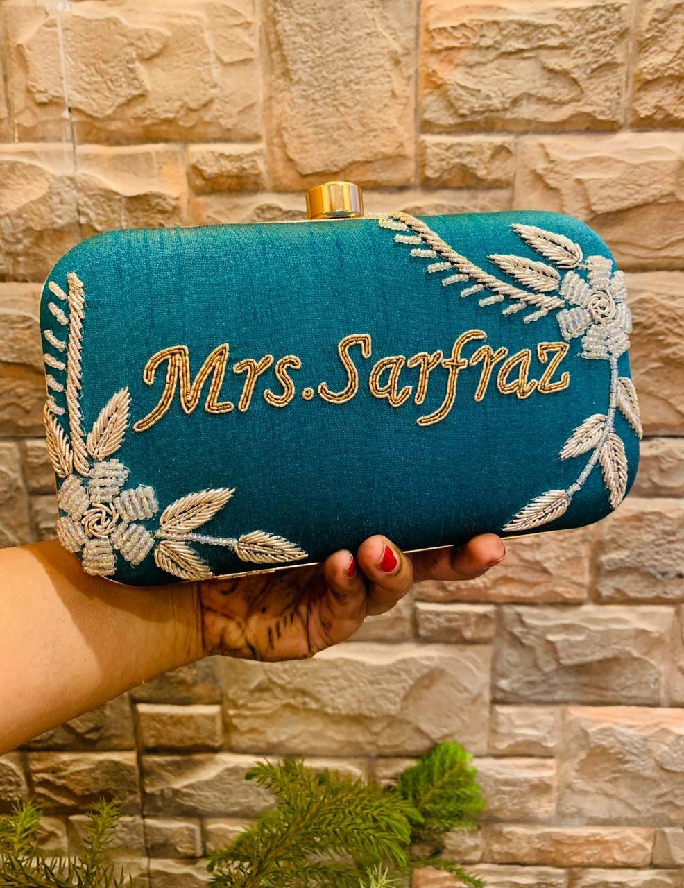 Personalised Embroidery Clutch