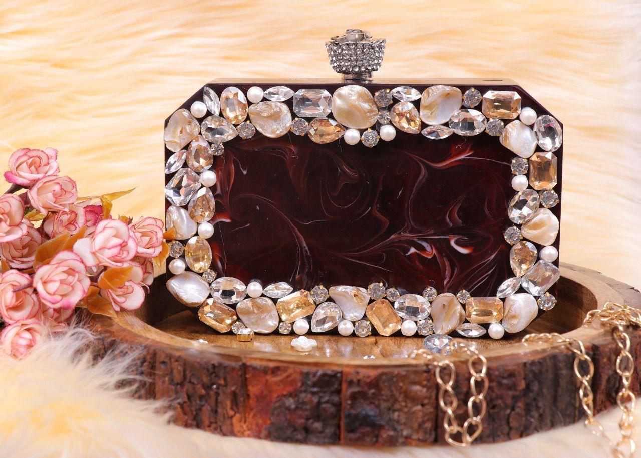 Customised Luxurious Resin Clutch