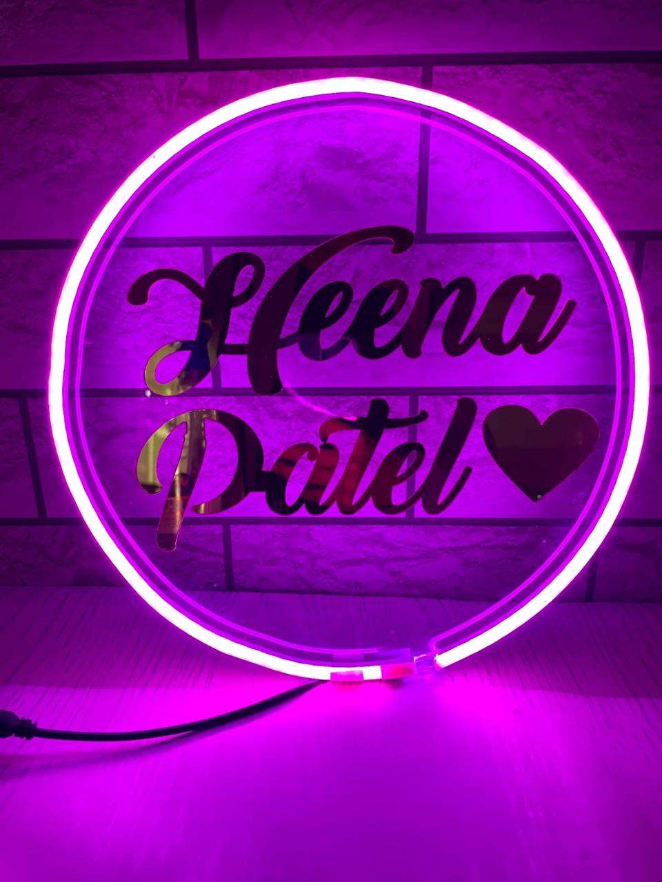 Neon LED Name Prop