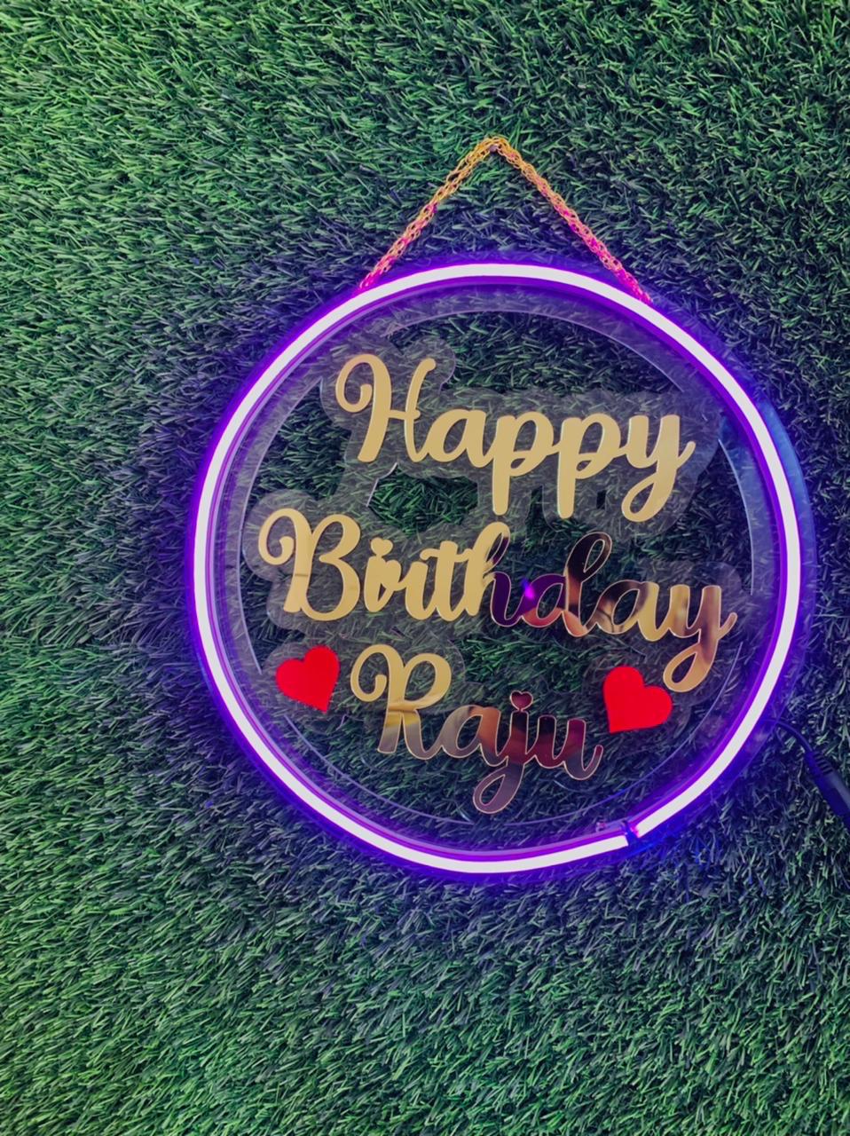 Neon LED Name Prop