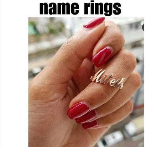 Customised Name Ring